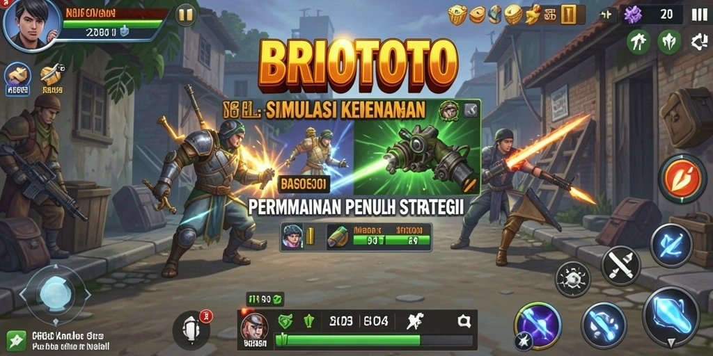 Tangkapan layar utama BRIOTOTO menampilkan gameplay yang menarik dan penuh strategi.