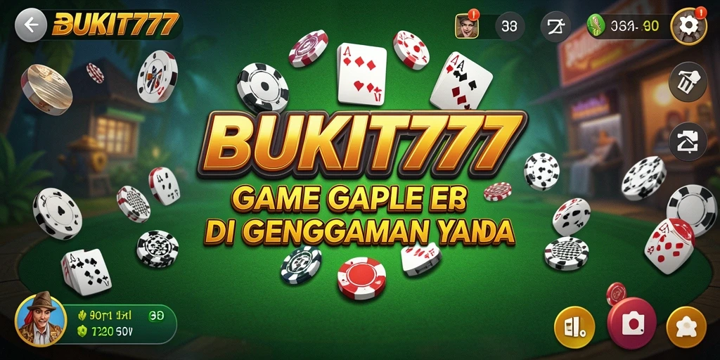 Gameplay seru dari BUKIT777 yang menampilkan permainan Gaple.