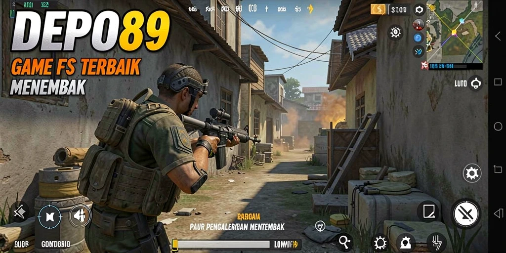 Gameplay seru DEPO89 dengan aksi tembak-menembak yang intens.