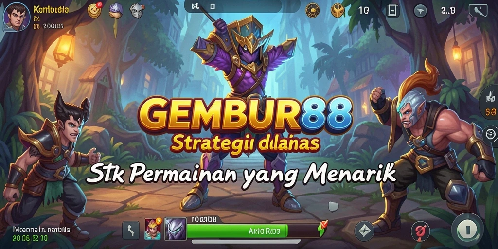 Tampilan menarik dari gameplay strategis GEMBUR88.