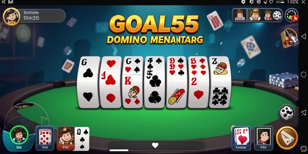 Tampilan gameplay seru dari GOAL55 dengan pemain yang berkompetisi.