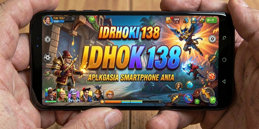 Tampilan antarmuka utama IDRHOKI138 dengan fitur-fitur utility.