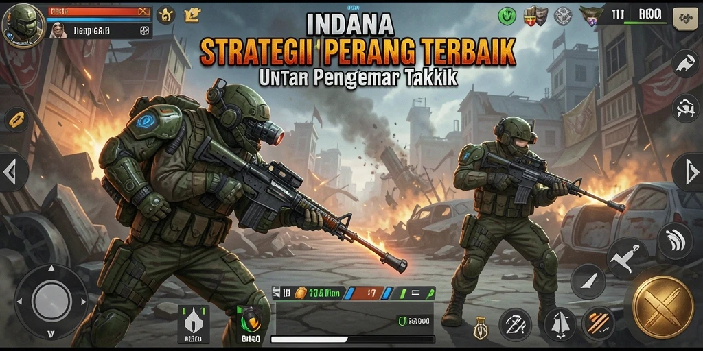 Tampilan gameplay INDAAA yang mendebarkan dan penuh strategi.