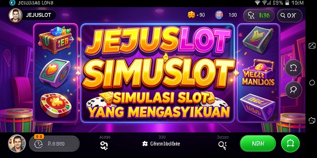 Tampilan gameplay menarik dari JEJUSLOT yang penuh warna.