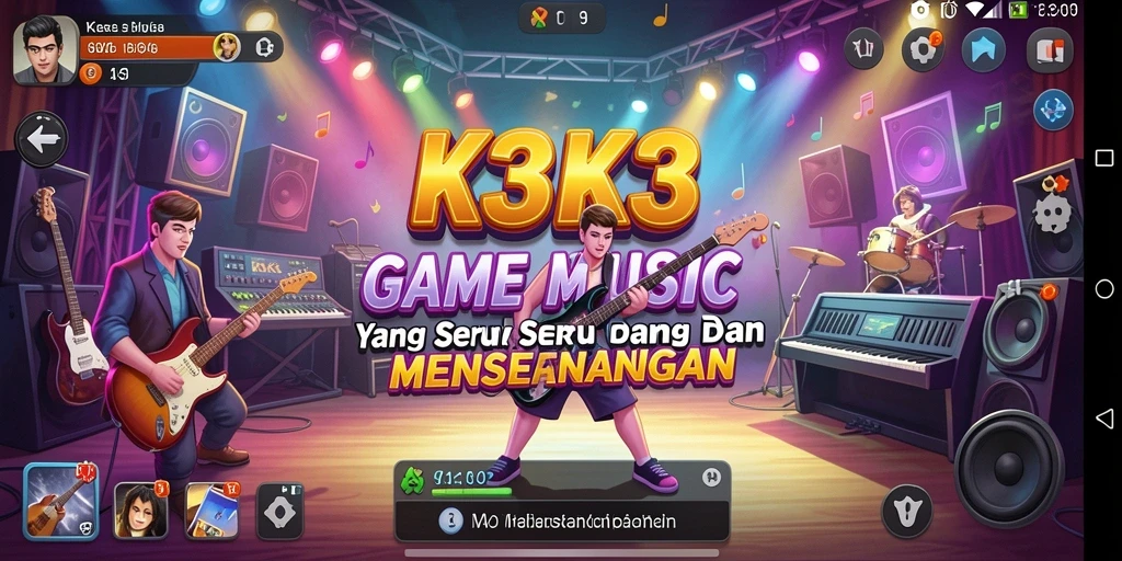 Tampilan gameplay K3K3 yang menarik dan penuh warna.