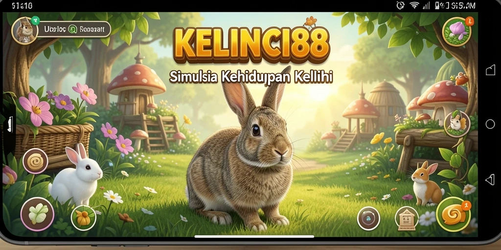 Tampilan gameplay <strong>KELINCI88</strong> yang menawan dengan kelinci yang lucu.