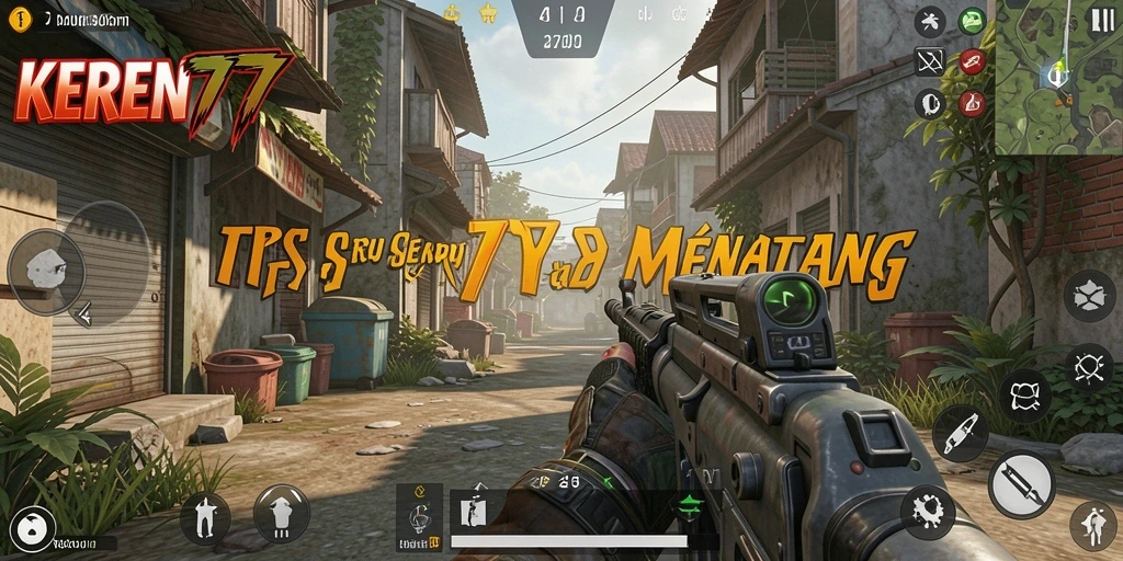 Tampilan aksi seru KEREN77 dalam gameplay TPS.