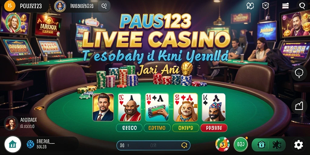 Tampilan gameplay menarik dengan dealer profesional di PAUS123.