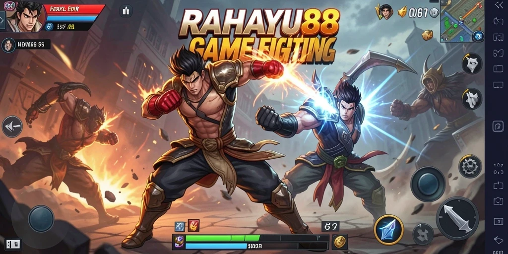 Tampilan gameplay RAHAYU88 yang penuh aksi dan strategi Fighting.
