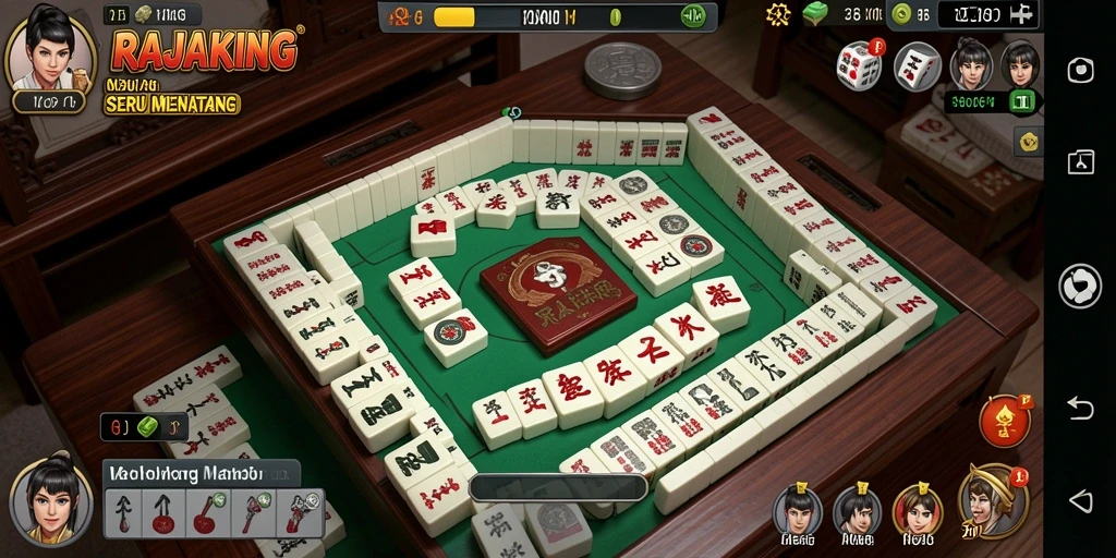 Tampilan gameplay seru dari RAJAKING yang menantang.
