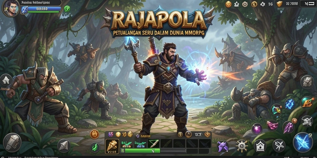 Tampilan gameplay seru di dunia MMORPG RAJAPOLA.
