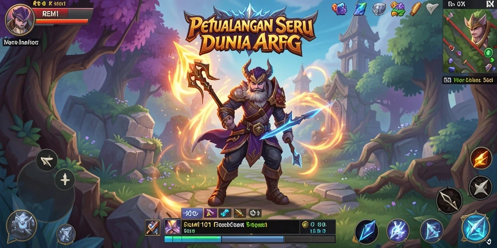 Tampilan mendebarkan dari gameplay ARPG di REMI101.