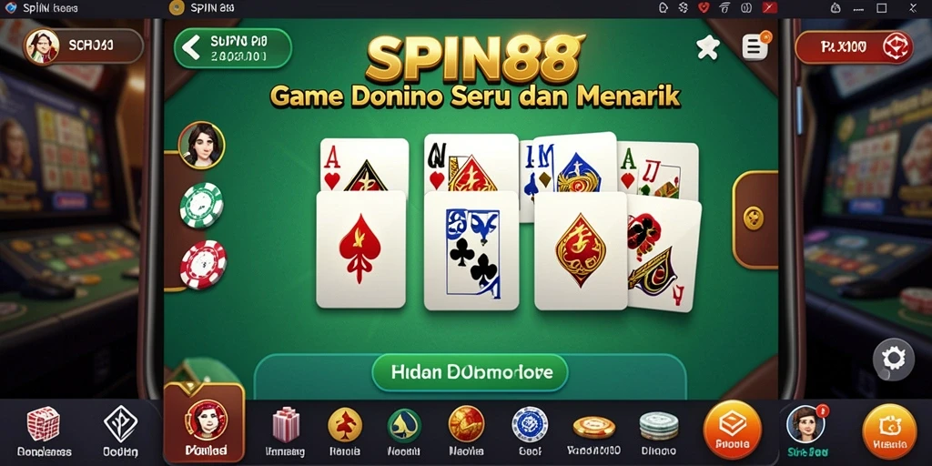 Screenshot gameplay seru SPIN88 dengan aksi Domino yang menegangkan.