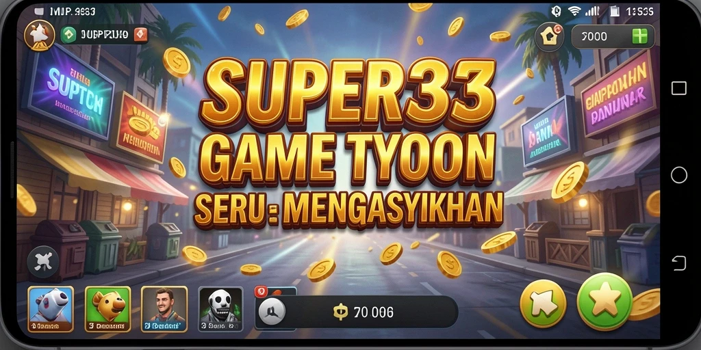 Tampilan gameplay SUPER33 yang menarik dan interaktif.
