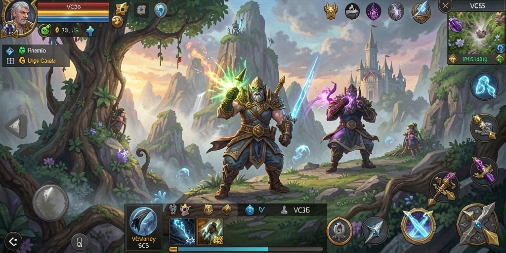 Tampilan gameplay RPG yang menakjubkan dan penuh aksi.