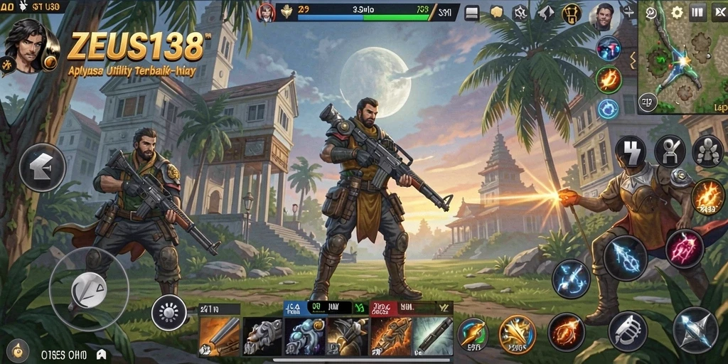 Tampilan antarmuka utama ZEUS138 yang intuitif dan menarik.
